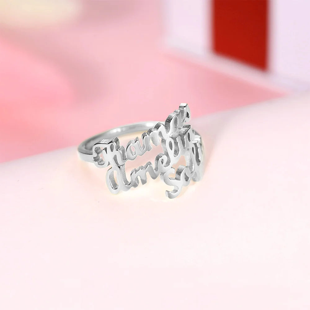 Personalized Multiple Name Ring - Glamour