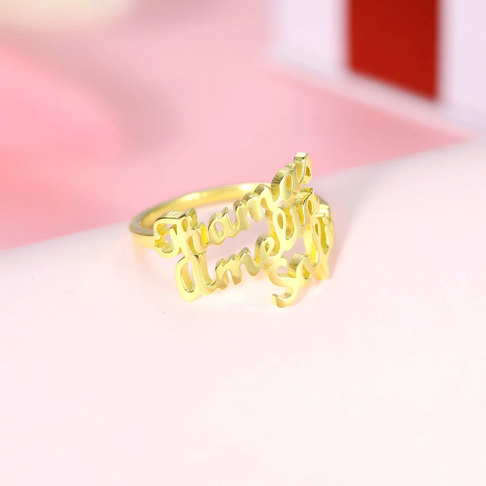 Personalized Multiple Name Ring - Glamour