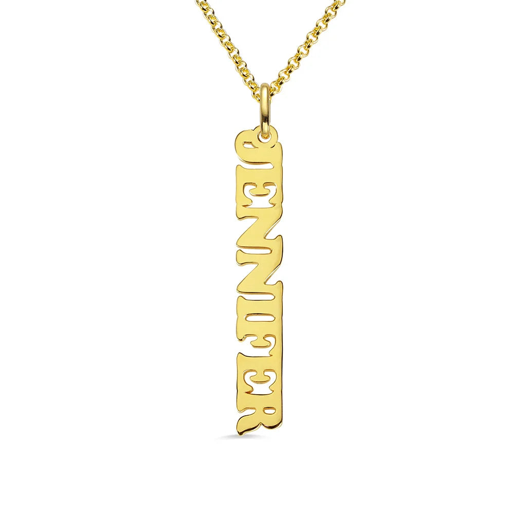 Customized Vertical Name Necklace - Glamour