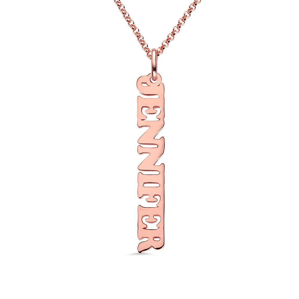 Customized Vertical Name Necklace - Glamour