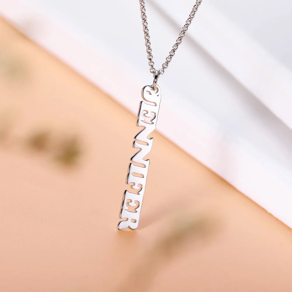 Customized Vertical Name Necklace - Glamour