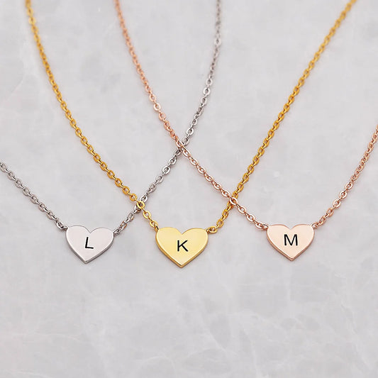 4 Shapes Custom Initial Necklace for Kids