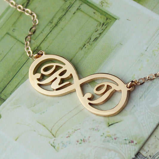 Infinity Necklaces with Two Initial