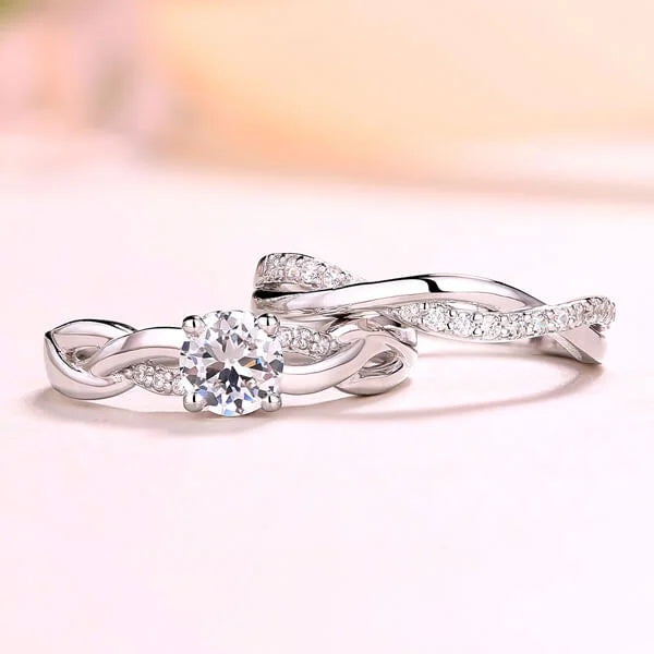 Customized Infinity Love Promise Ring Set - Glamour